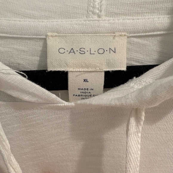 Caslon White Hooded t-shirt | XL - Picture 2 of 11